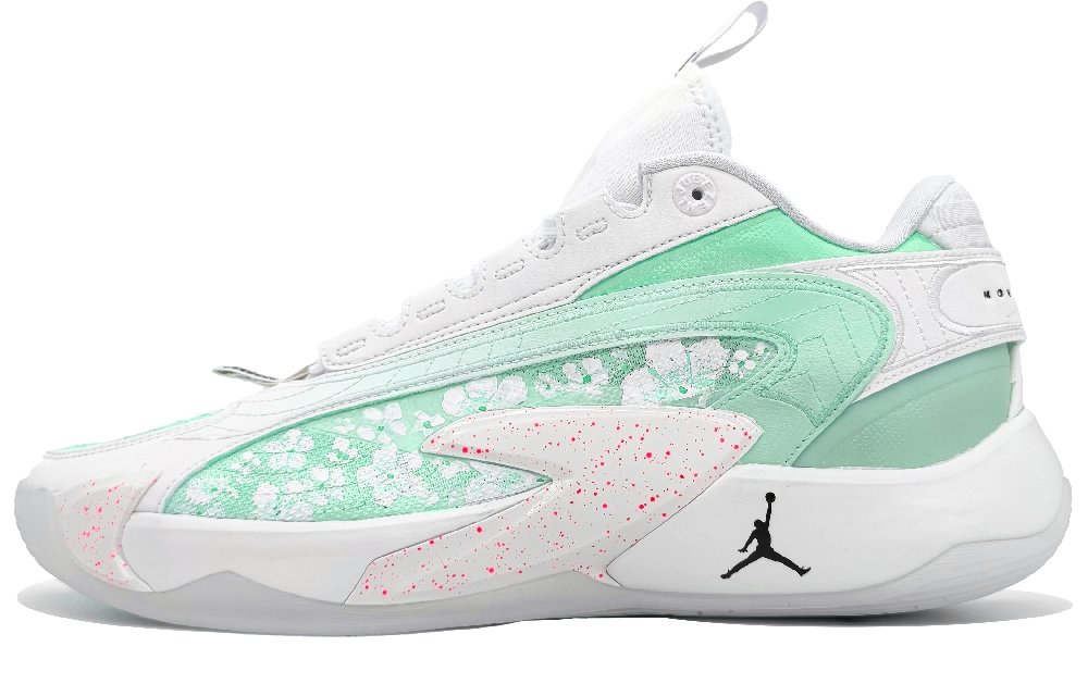 Jordan Luka 2 Anti-Slip Wear-Resistant Low-Top Basketball Shoes Men's Tender Grass Green