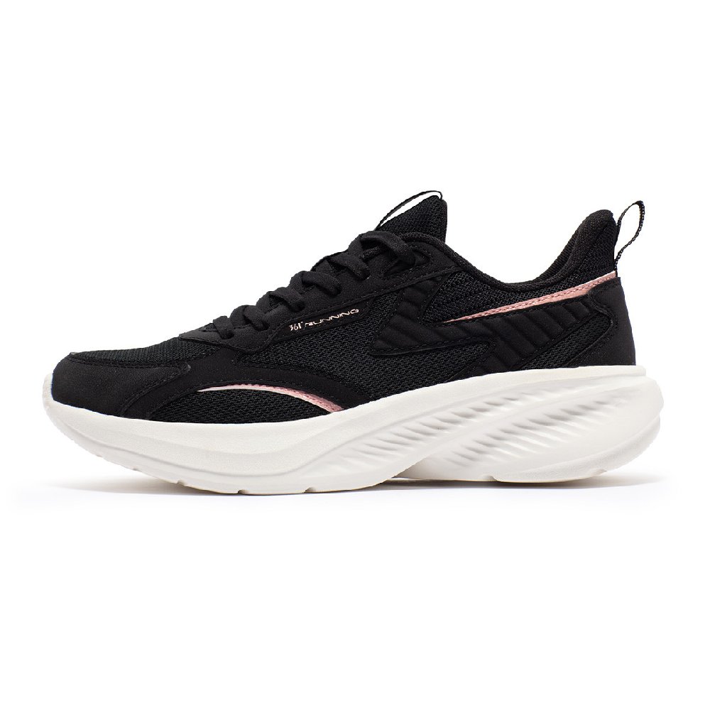 361° Cushioning Lightweight Low-Top Casual Running Shoes Women's Black