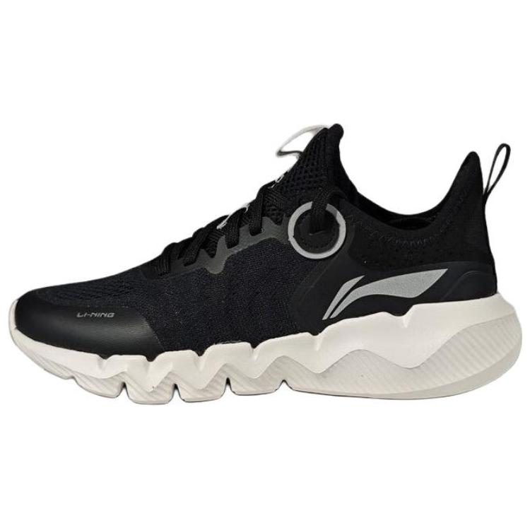 LiNing Sports Life Collection Anti-Slip Wear-Resistant Low-Top Casual Shoes Women's Black Gray