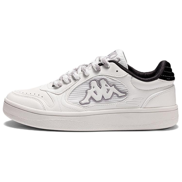 Kappa Anti-Slip Wear-Resistant Low-Top Casual Shoes Unisex White Gray