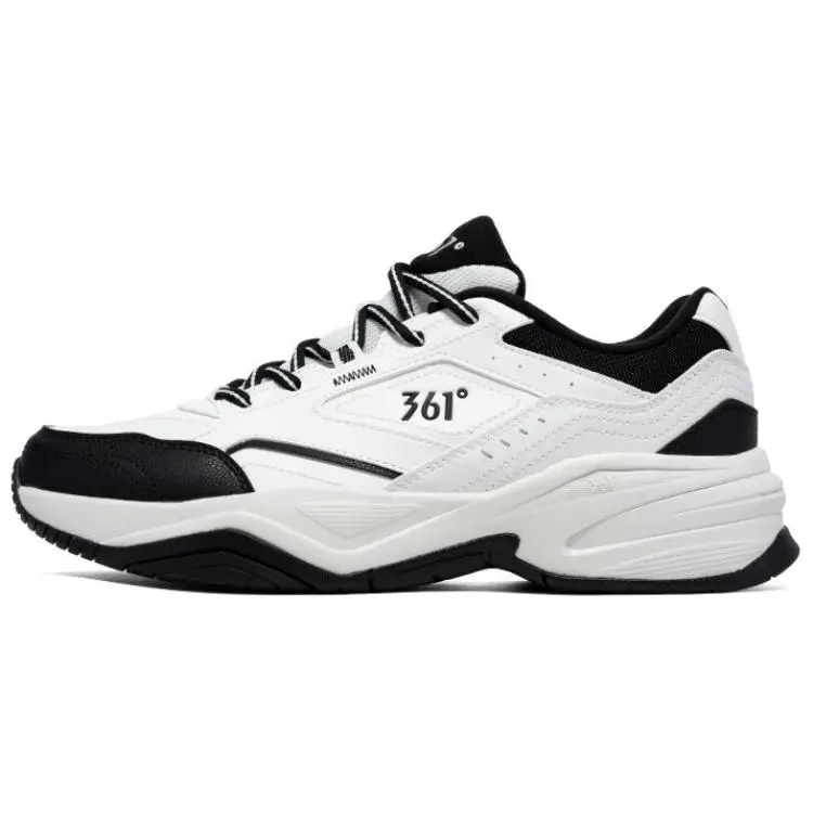 361° Life Collection Slip Resistant Shock Absorbers Low Top Casual Shoes Men's Black White