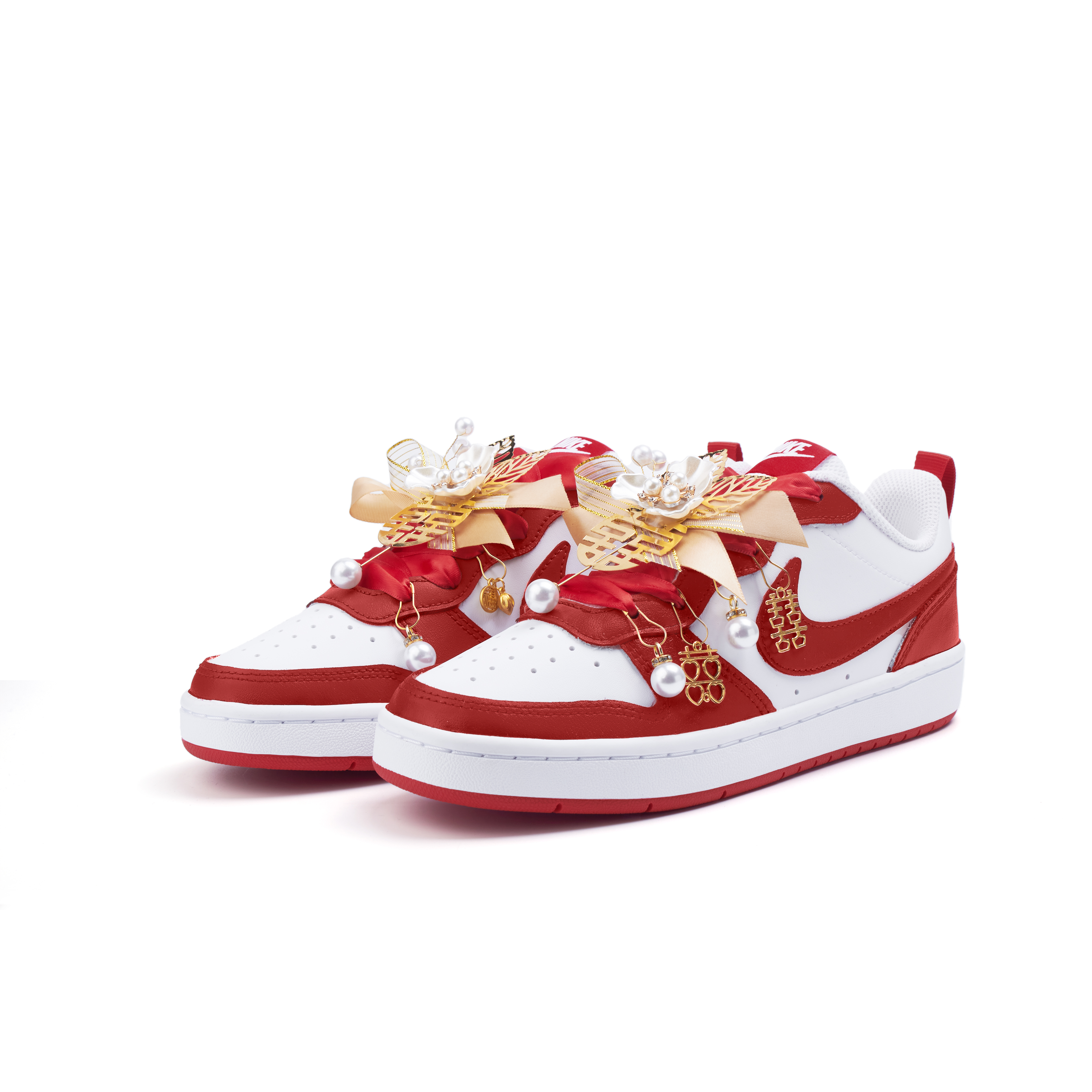 Nike Court Borough Cushioning, Wear Resistant Low Top Skateboard Shoes Women's Red купить в интернет-магазине Yoocart с быстрой доставкой по России.