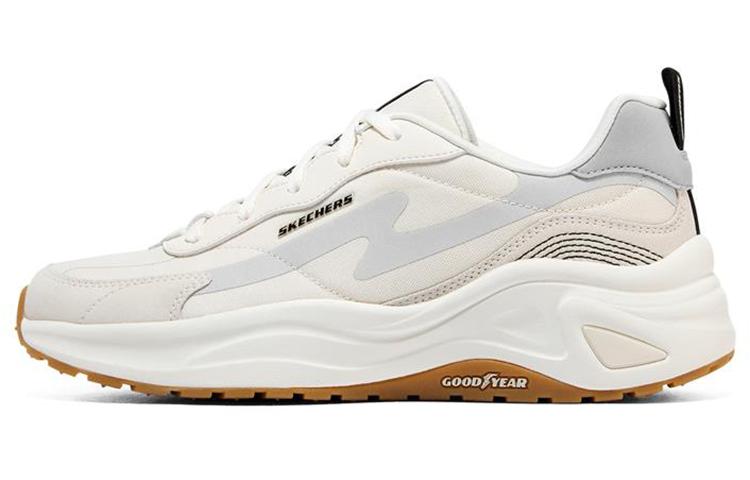 Skechers D'lites Wave Sneakers 'Beige White Blue' Women's