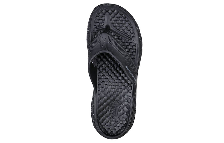 Skechers CRESTON ULTRA Rubber Sole Slide Slippers Men's Black