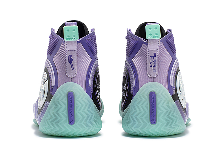 361° AG4 SOAR Guitar God Cushioning Anti-Slip And Wear-Resistant High-Top Basketball Shoes Men's Purple Lavender