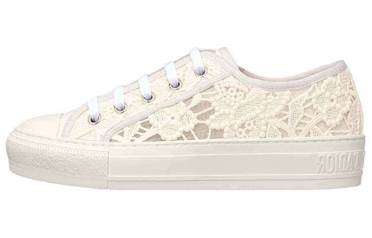 DIOR Walk'n'Dior Low-Top Stylish Skateboarding Shoes Women's White