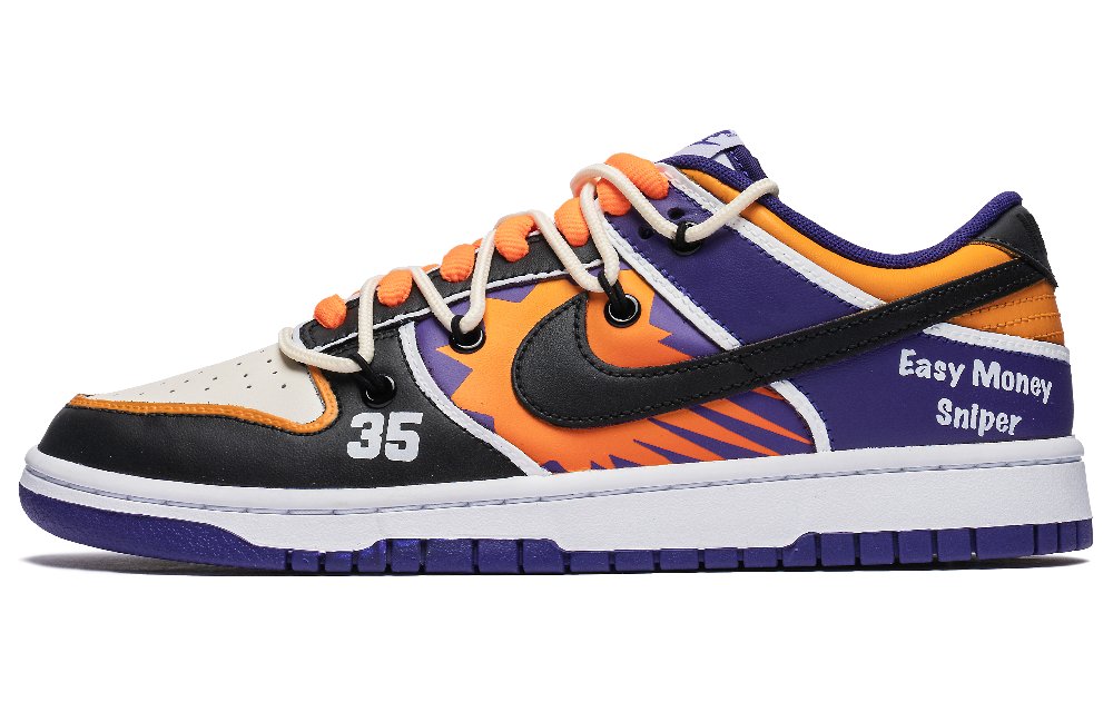 Nike Dunk Skateboard Shoes Men Low-Top Purple Orange