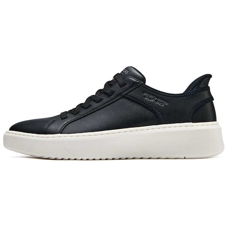 Skechers Street Tres-Air Uno Cushioning Wear-Resistant Low-Top Skateboard Shoes Men's Black White