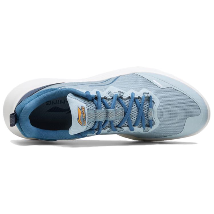 LiNing Cushioning Breathable Low-Top Running Shoes Men's Soft Gray Blue купить в интернет-магазине Yoocart с быстрой доставкой по России.