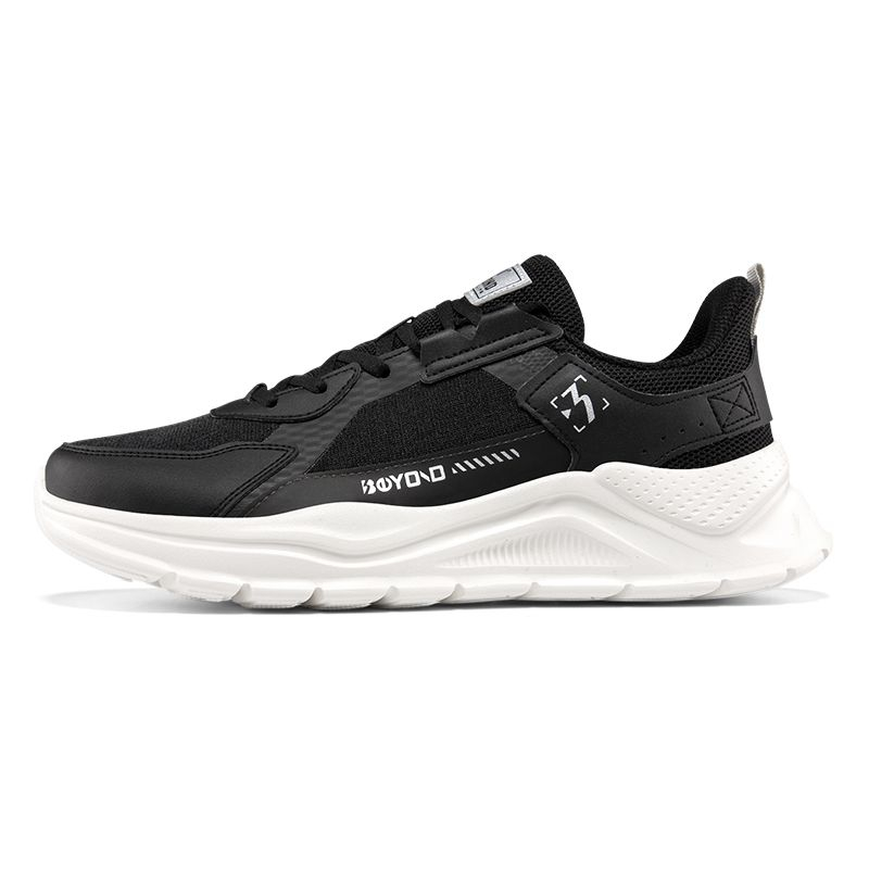 361° Cushioning Breathable Low-Top Running Shoes Men's Black White