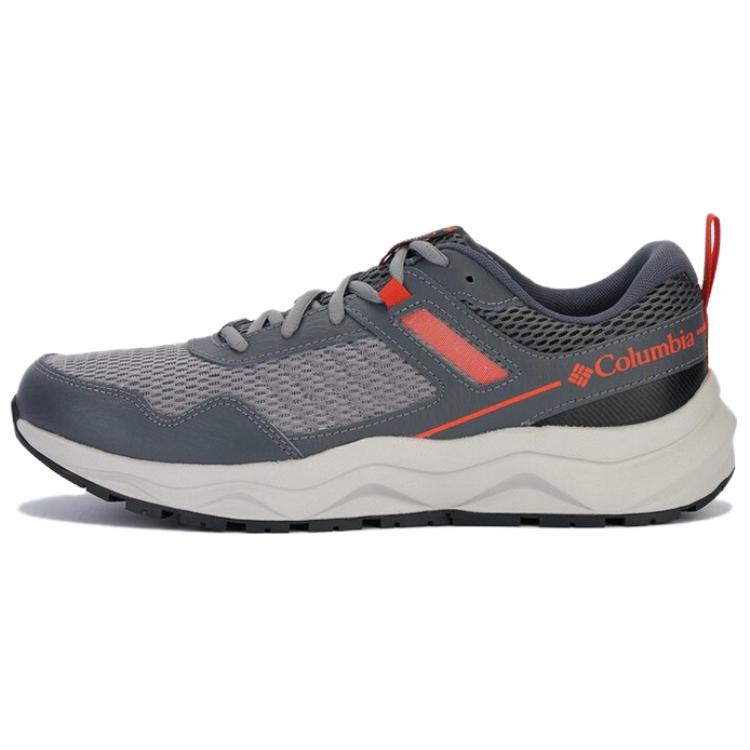 Columbia Plateau Cushioned Slip-Resistant Breathable Lightweight Low-Top Hiking/Trekking Shoes Men's Gray