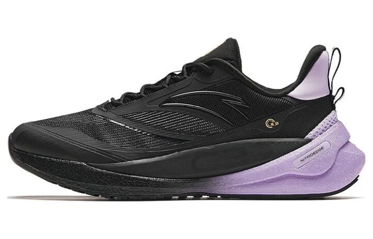 Anta C37 Series 4.0 Cushioning Breathable Low Top Running Shoes Women's Black Dusty Purple