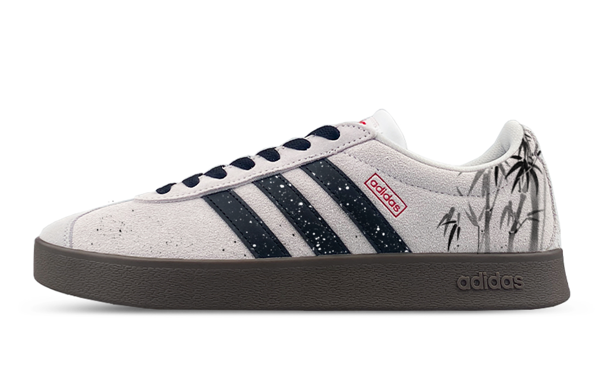 Adidas Neo VL Court Lifestyle Slip Resistant Low Top Skateboard Shoes Unisex Gray Black купить в интернет-магазине Yoocart с быстрой доставкой по России.