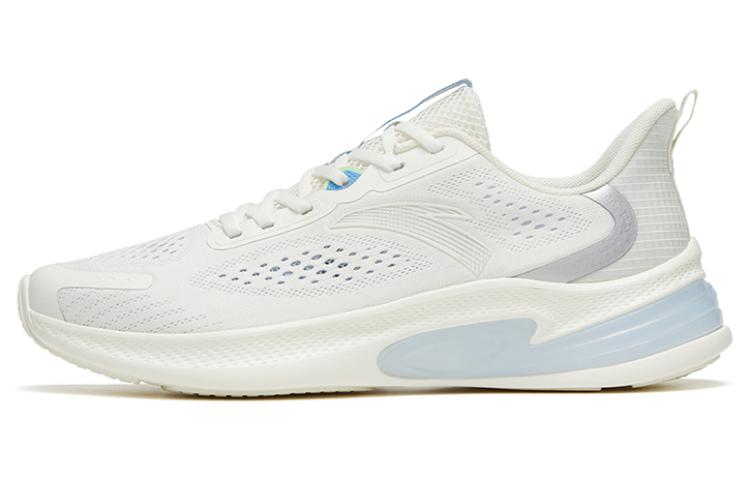 Anta Running Collection Anti Slip Wear Resistant Low Top Running Shoes Men's White Blue
