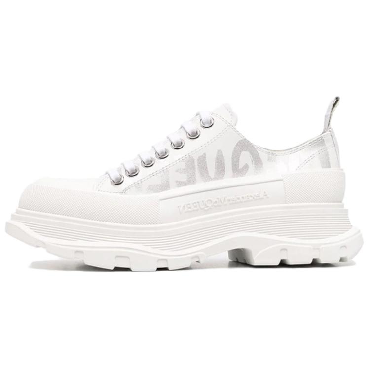Alexander McQueen Tread Slick Cushioning Anti-Slip And Wear-Resistant Low-Top Sports Casual Shoes Women's White