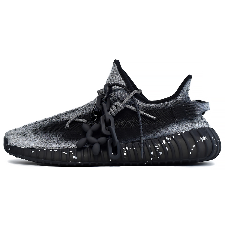 Adidas Originals Yeezy Boost 350 V2 Casual Shoes Unisex Low-Top Black/Silver