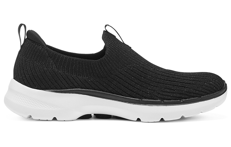 Skechers Go Walk 6 Abrasion Resistant Low Top Casual Shoes Women's Black