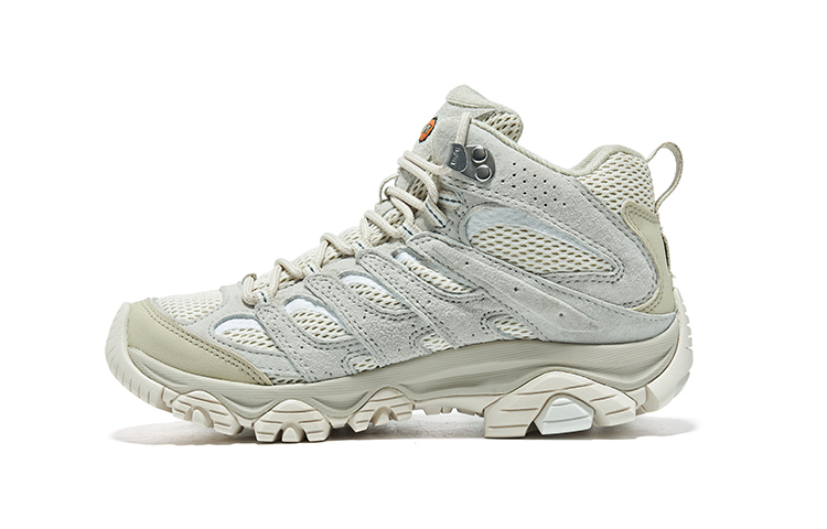 MERRELL MOAB 3 MID WP Anti-Slip And Wear-Resistant Breathable Mid-Top Trekking Shoes Women's Ecru