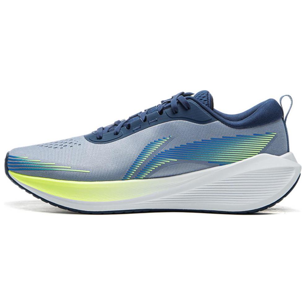 LiNing Anti-Slip Wear-Resistant Low-Top Casual Running Shoes Men's Gray Blue