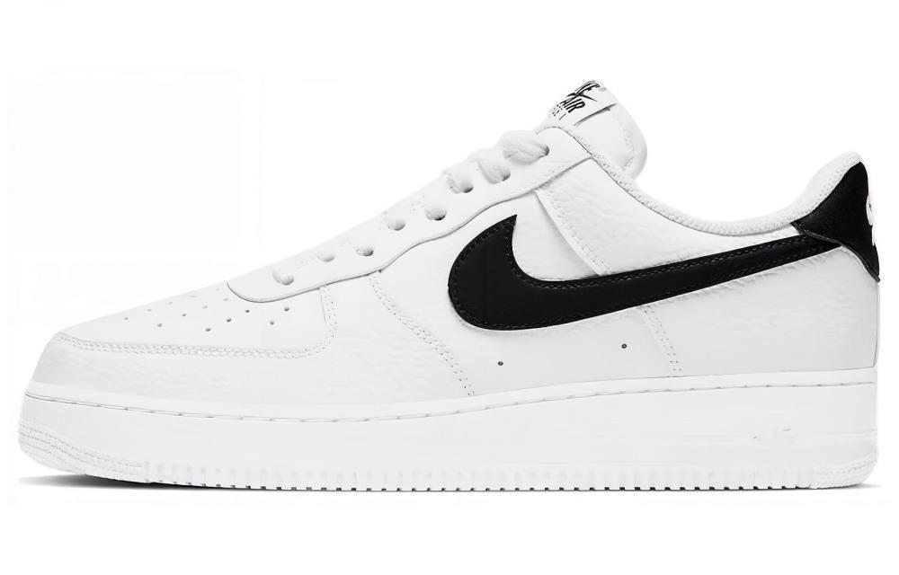 Nike Air Force 1 Low '07 White Black Pebbled Leather