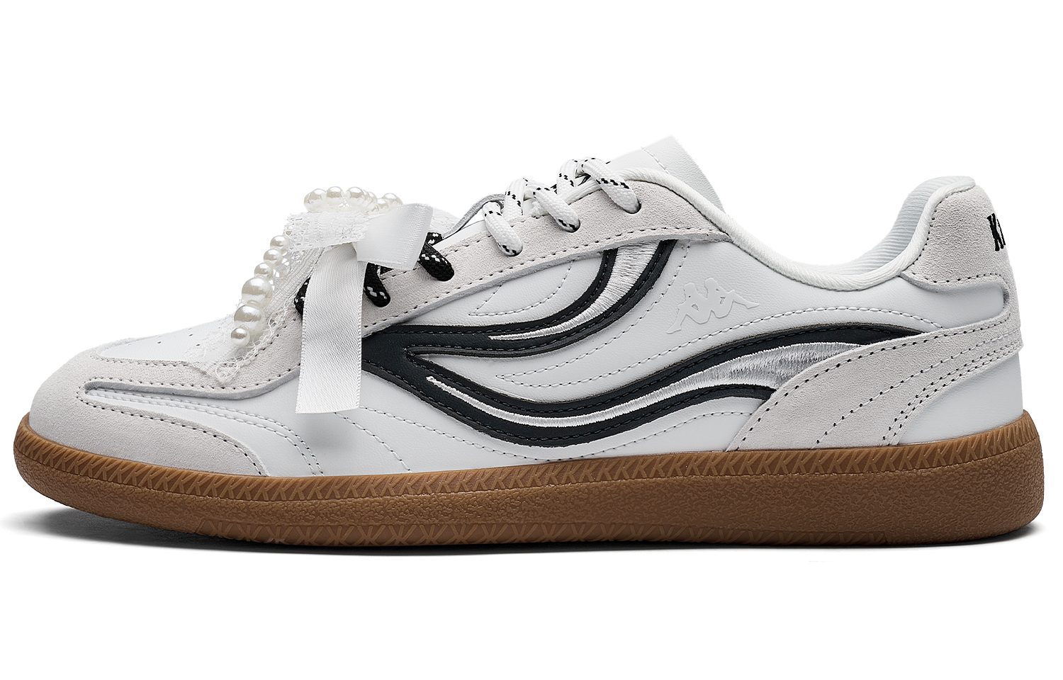 Kappa Back to Back Abrasion Resistant Low top German Army Trainers Women's Cool Gray
