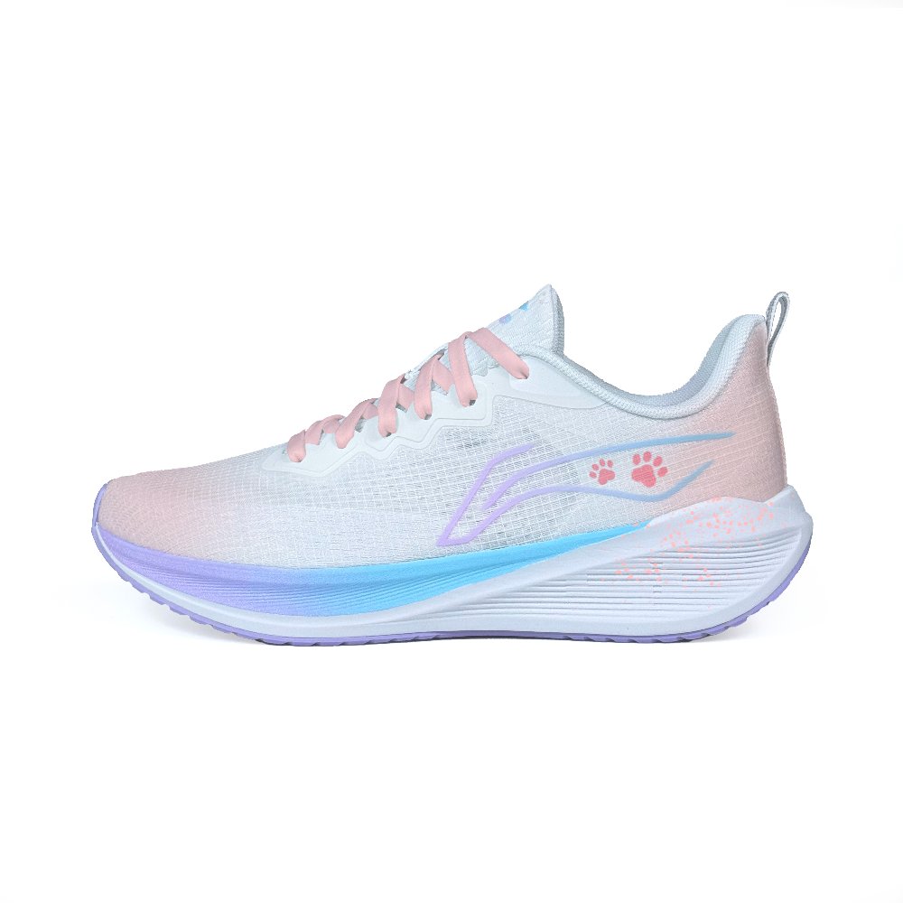 LiNing Wuyue Abrasion Resistant Shock Absorbers Low Top Casual Running Shoes Women's White