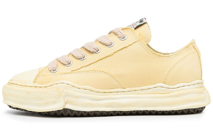 MIHARA YASUHIRO Skateboard Shoes Men Low Top Yellow