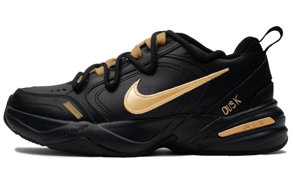 Nike Air Monarch 4 Nightfall Anti-Slip Wear-Resistant Low-Top Chunky Sneakers Unisex Black Brown