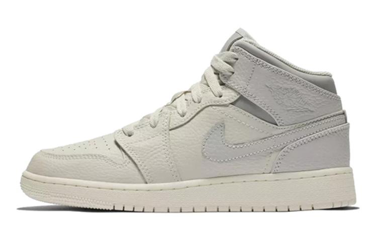 Jordan 1 Mid Light Bone/Wolf Grey