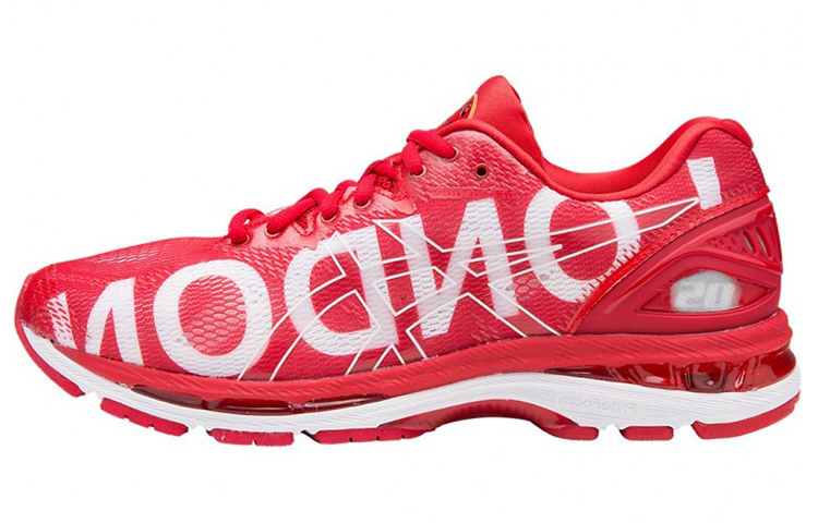 Asics GEL Nimbus 20 Low Top Running Shoes Men's Red White