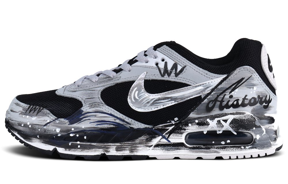 Nike Air Max Correlate Slip Resistant Low Top Casual Shoes Unisex Black Gray