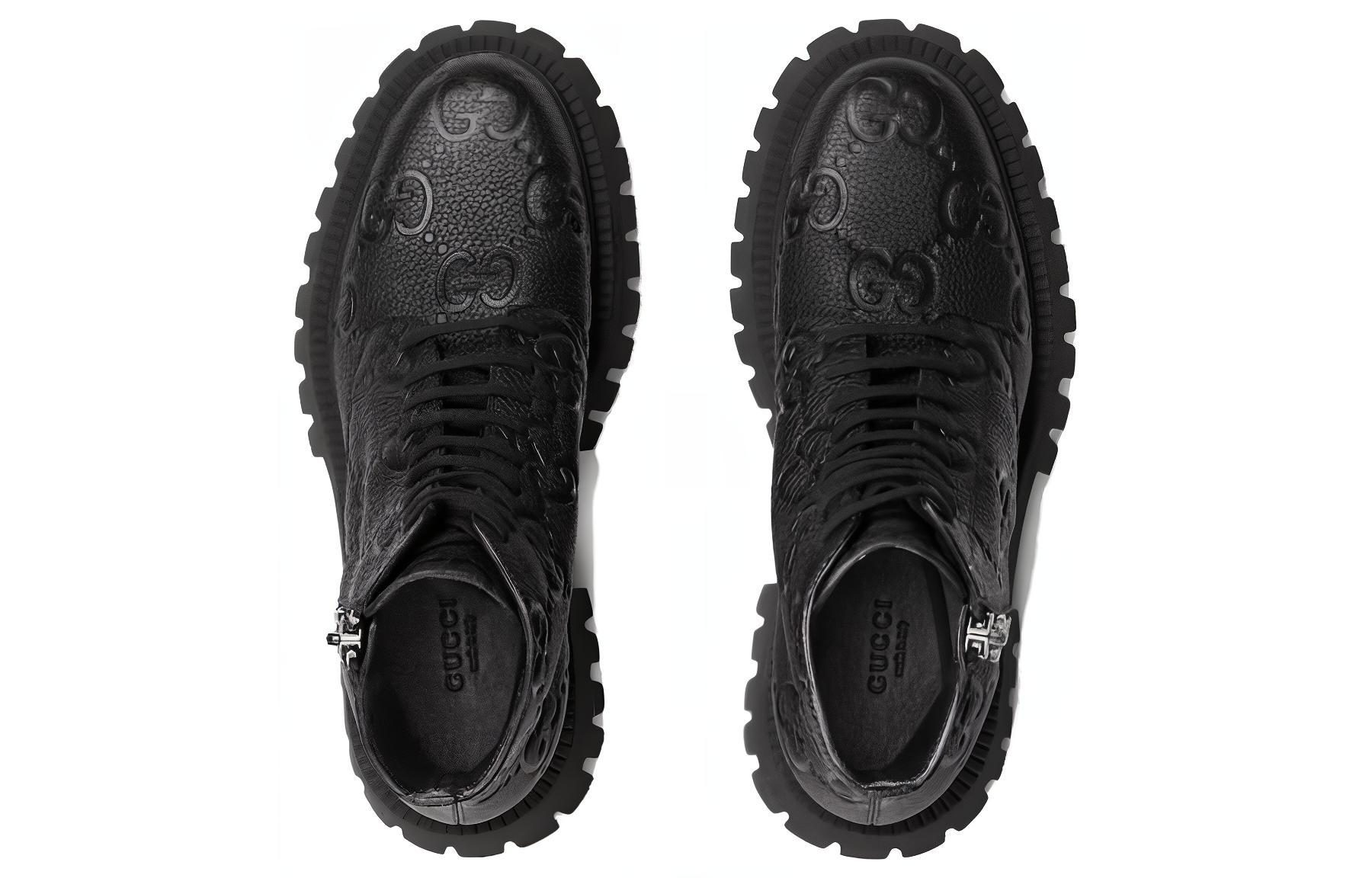 GUCCI GG Ankle Leather Boots купить в интернет-магазине Yoocart с быстрой доставкой по России.