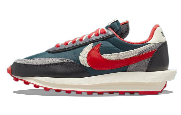 Nike X Sacai X Undercover LDWaffle 'Midnight Spruce University Red'