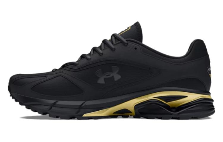 Under Armour Unisex UA Apparition Anti-Slip Wear-Resistant Low-Top Casual Shoes Unisex Black Gold
