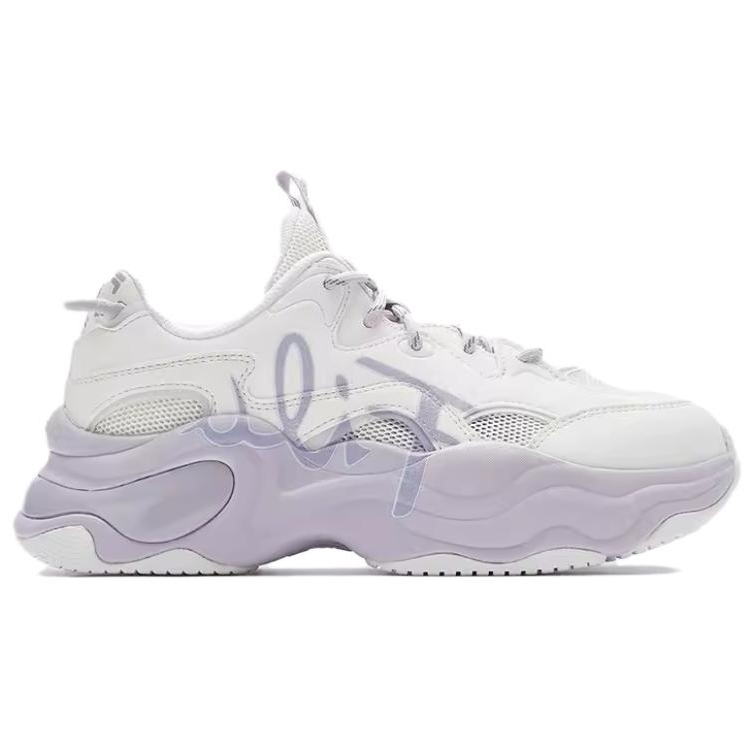 FILA FUSION BUBBLE Bubbles Shoes Low Top Casual Shoes Women's White Purple