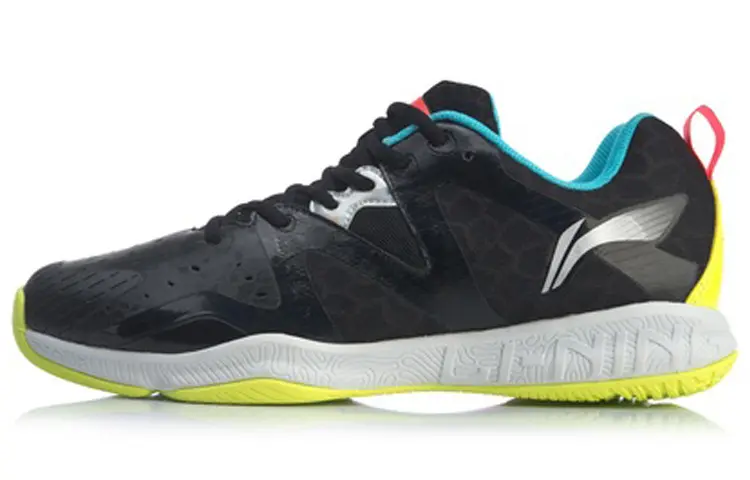 LiNing Lightweight And Breathable Low top Badminton Shoes Unisex Standard Black