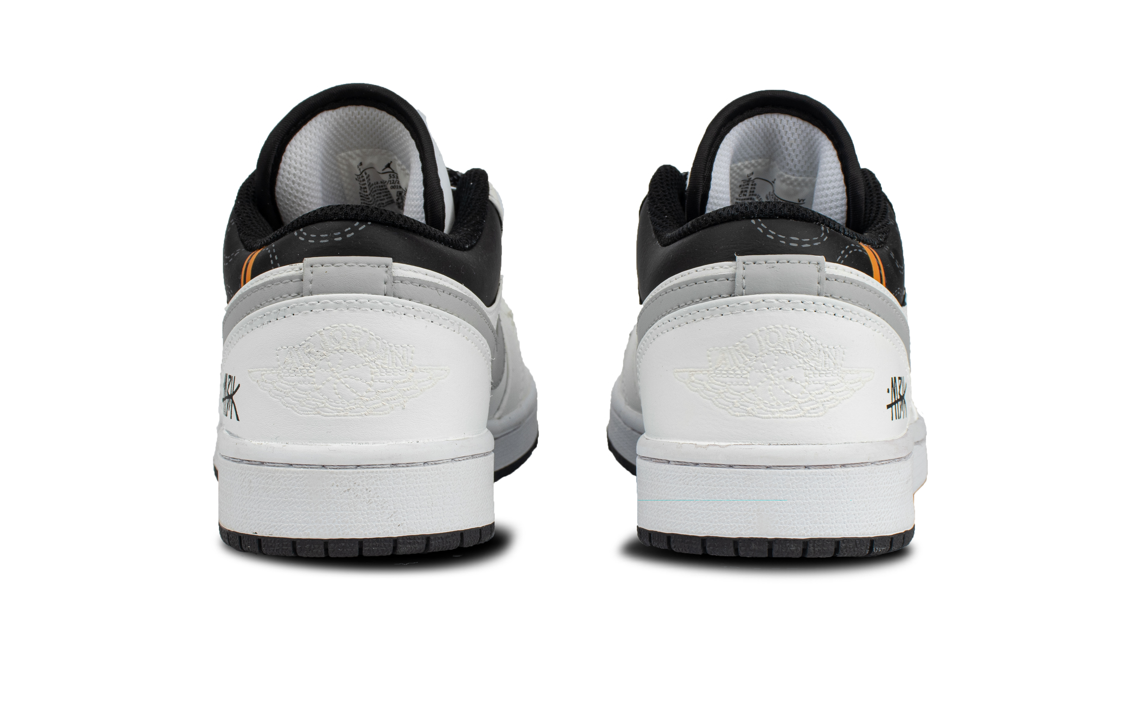 Jordan Air Jordan 1 Cushioning And Breathable Low top Vintage Basketball Shoes Unisex White купить в интернет-магазине Yoocart с быстрой доставкой по России.