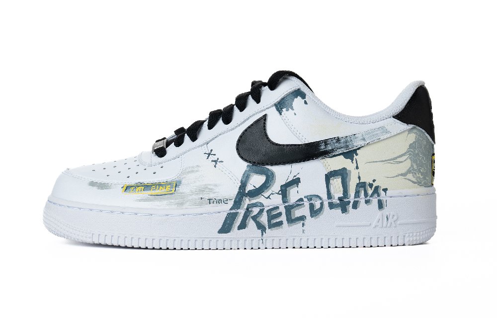 Nike Air Force 1 Air Force 1 Cushioning Wear-Resistant Low-Top Skateboard Shoes Men's White Fashion Versatile