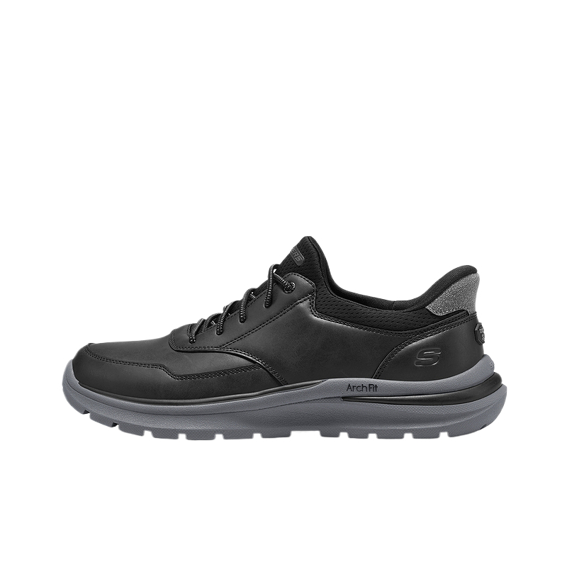 Skechers Abrasion Resistant Low Top Casual Shoes Men's Black