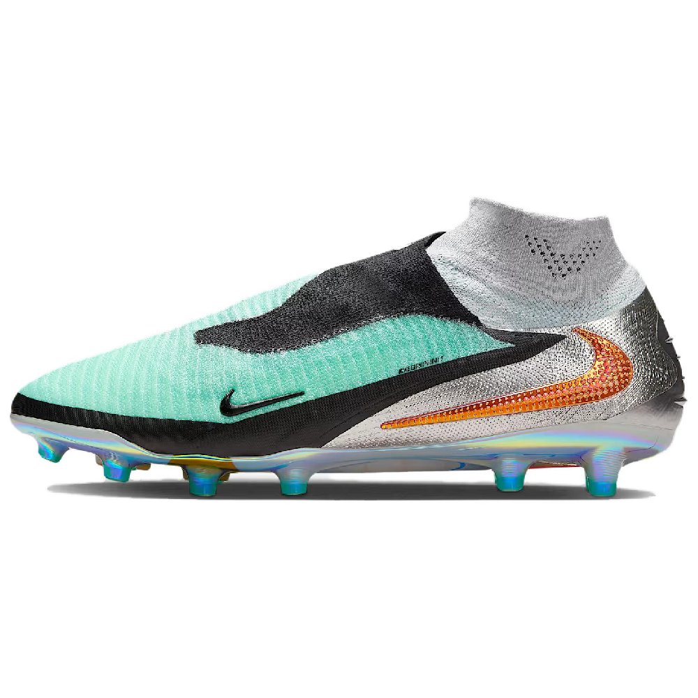 Nike Artificial Ground Abrasion Resistant Soccer Shoes Unisex Black Green