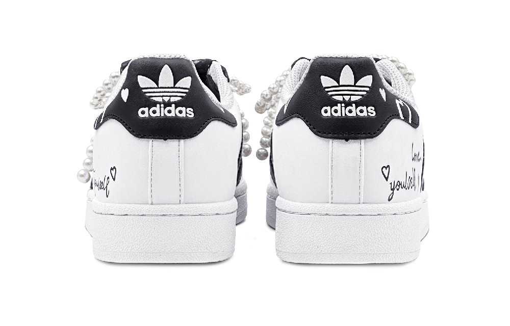 Adidas Originals Superstar Skateboard Shoes Unisex Low-Top Black/White