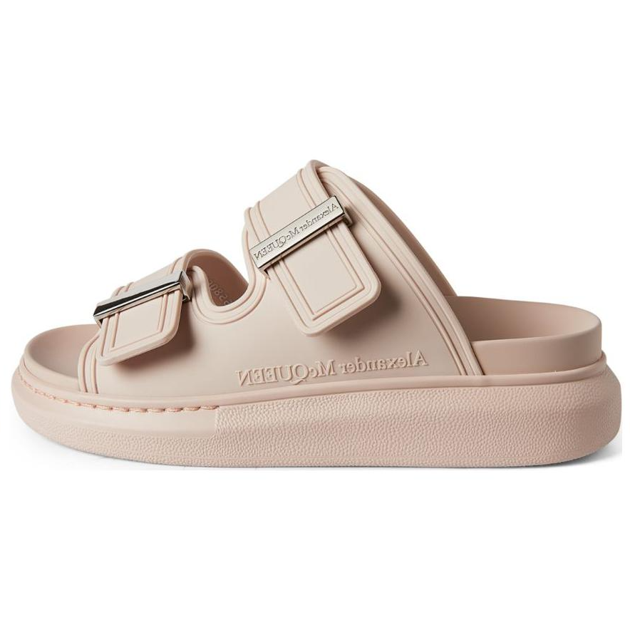 Alexander McQueen Hybrid Double Buckled Slides Women's