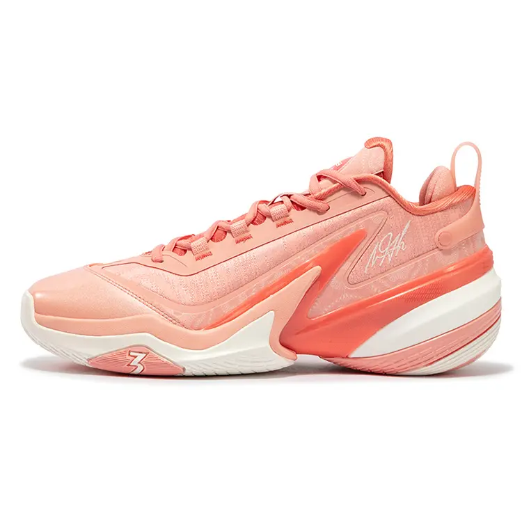 361° AG 5 Cushioning Anti-Slip Wear-Resistant Impact-Resistant Low-Top Basketball Shoes Men's Orange Red