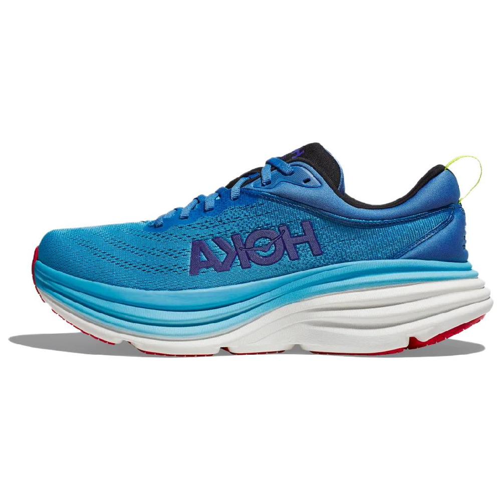 HOKA ONE ONE Bondi 8 Cushioning Anti Slip And Wear Resistant Balance Low Top Casual Running Shoes Men's Blue