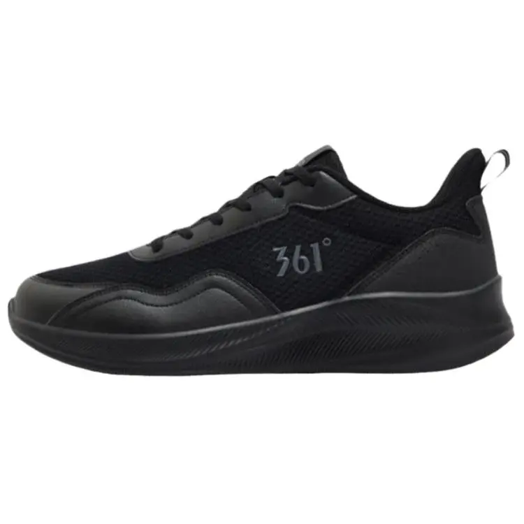 361° Anti Slip Wear Resistant Low Top Casual Running Shoes Men's Obsidian Black