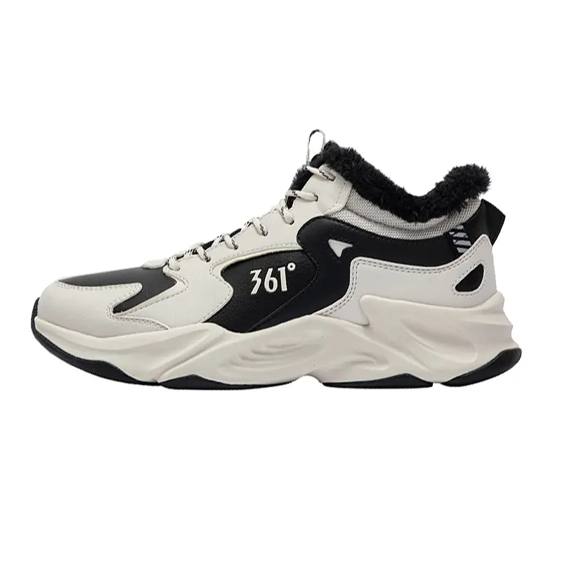 361° Liaoyuan Lightweight And Water-Resistant Low-Top Casual Running Shoes Men's White Black