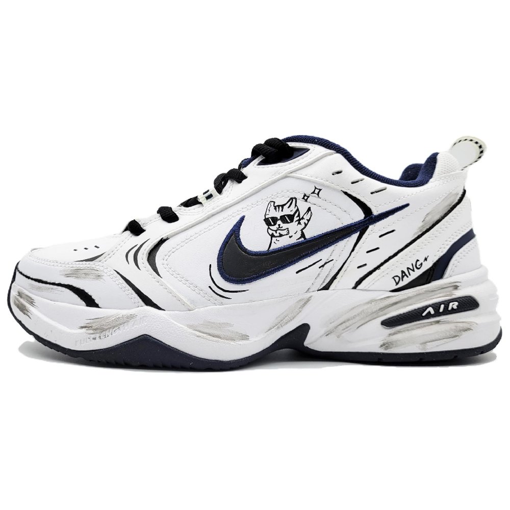 Nike Air Monarch 4 Chunky Sneakers Unisex Low-Top Black/White