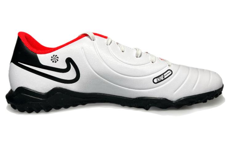 Nike Tiempo Legend 10 TF Rubber Broken Studs Anti-Slip Wear-Resistant Soccer Shoes Men's White Fashion Versatile