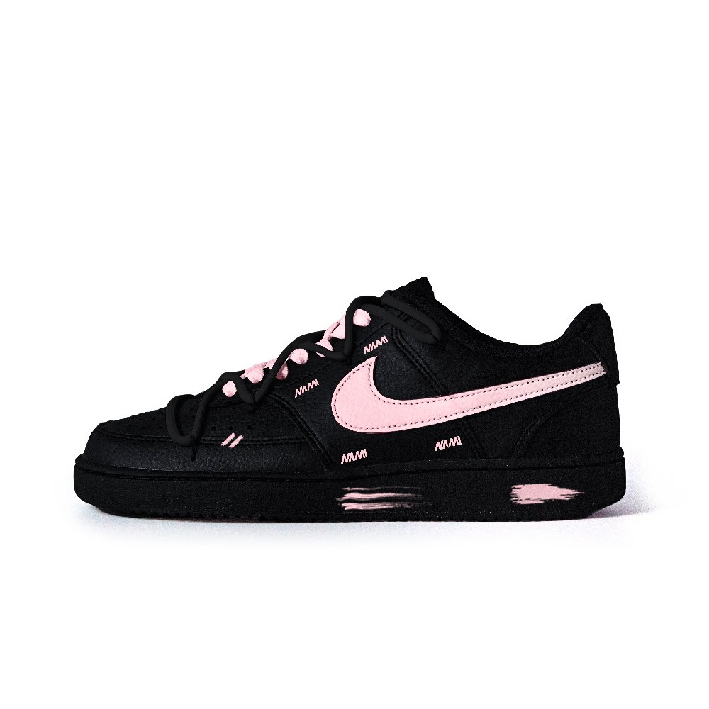 Nike Court Vision Memorial Dinduo Anti Slip Wear Resistant Low Top Skateboard Shoes Unisex Pink
