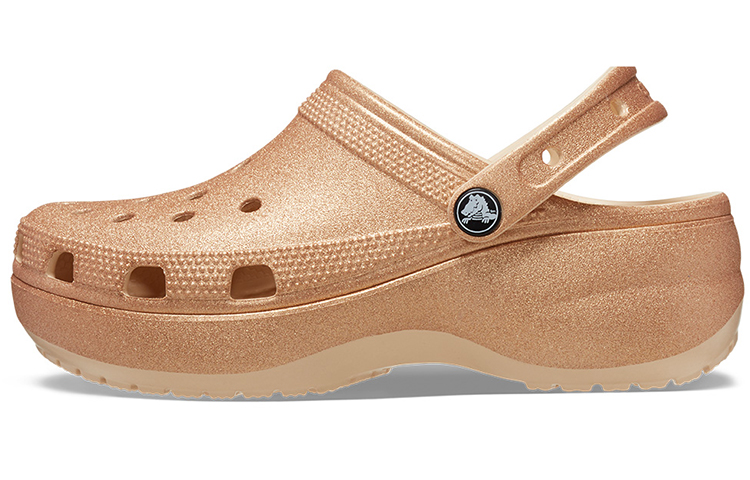 Crocs Classic Glitter Clogs 'Orange' Women's